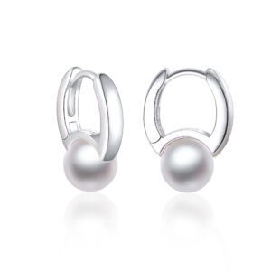 S925 sterling silver pearl earrings
