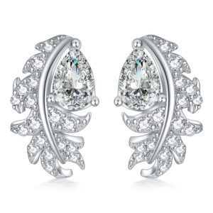 S925 silver drop zircon stud earrings fashion tassel sterling silver earrings