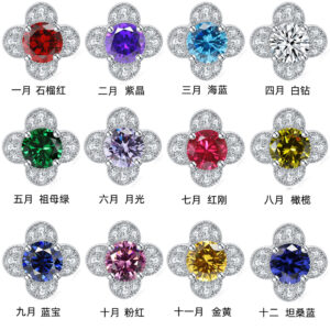 Clover Stud Earrings Women's Sterling Silver Fashion 925 Jewelry Earrings Sense of Luxury Niche European and American Popular Ins Earrings Wholesale