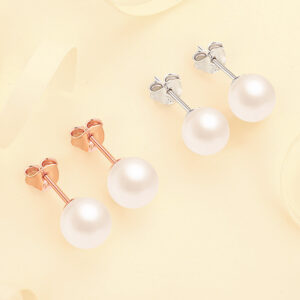 S925 sterling silver women's shell bead earrings silver needle temperament natural pearl earrings high-end sense of high-end