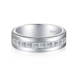 S925 sterling silver men's rings zircon rings
