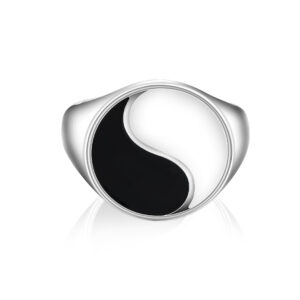 Middle East S925 sterling silver Tai Chi Men's Ring