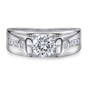 S925 Silver Rings Men's Fashion Wedding Engagement Jewelry