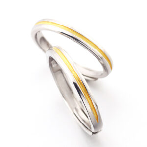 One meter sunshine couple rings S925 silver open rings