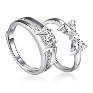 S925 Silver Rings Fashion Simple Hipsters Couple Rings
