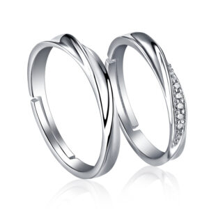 Love River Couple Rings S925 Sterling Silver Rings