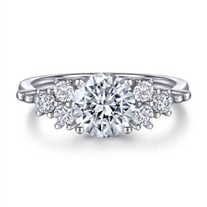 Women's Ring 925 Sterling Silver Zircon Ring Engagement Diamond Ring