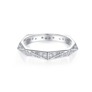 European and American hot sale S925 sterling silver row diamond ring, women's niche sense of luxury, full of diamond silver jewelry ring a circle