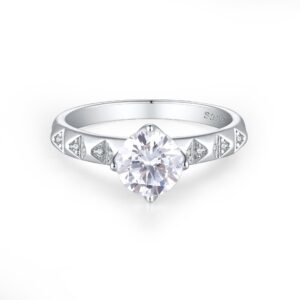 European and American hot sale 925 sterling silver zircon rings women's niche high-end light luxury wedding rings women's rings design rings