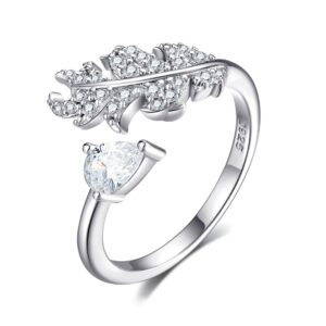 S925 sterling silver open ring high-end sense of Xiangjia live mouth women's ring European and American fashion wedding ring design