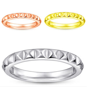 Japanese and Korean style new 925 silver rings for girls simple fashion personality hand jewelry three-dimensional triangle rings