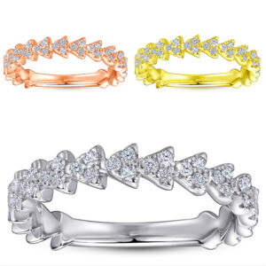 S925 sterling silver triangle ring women's non-fading Korean version of simple light luxury micro inlaid index finger ring wholesale