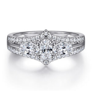 S925 sterling silver micro inlaid zircon dan shape women's ring wedding wedding ring women's four-leaf clover silver ring source factory