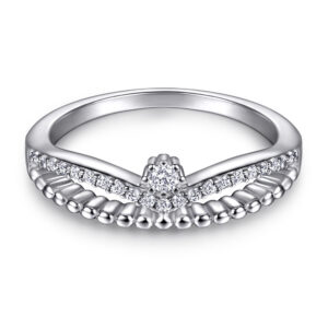 Popular S925 sterling silver ring, women's wedding ring, index finger ring, yellow color, non-fading silver jewelry