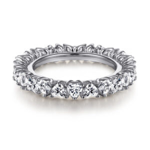 S925 sterling silver heart-shaped zircon women's rings full of circles, index finger rings, jewelry, cross-border accessories manufacturers wholesale