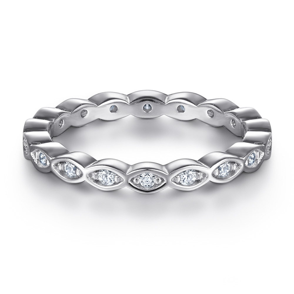 Popular jewelry s925 silver ring women's Japanese and Korean fashion versatile index finger ring source manufacturers