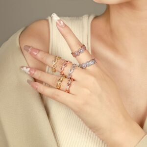 Hot sale s925 silver retro full diamond body ring European and American personality ladies ring wholesale