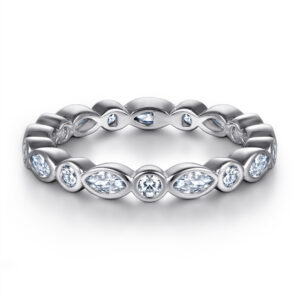 Popular ring s925 sterling silver marquise round full diamond index finger ring jewelry one wholesale