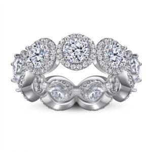 s925 silver vintage full diamond ring handmade inlaid ring