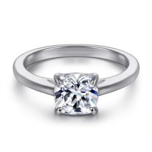 Popular ladies wedding single diamond ring s925 sterling silver inlaid zircon origin wholesale supply
