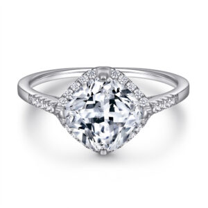 S925 sterling silver ring ladies European and American square zircon imitation diamond ring manufacturers spot one piece dropshipping