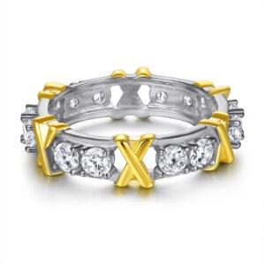 S925 sterling silver zircon ring does not fade cross color separation fashion hipster ring wedding ring manufacturers wholesale