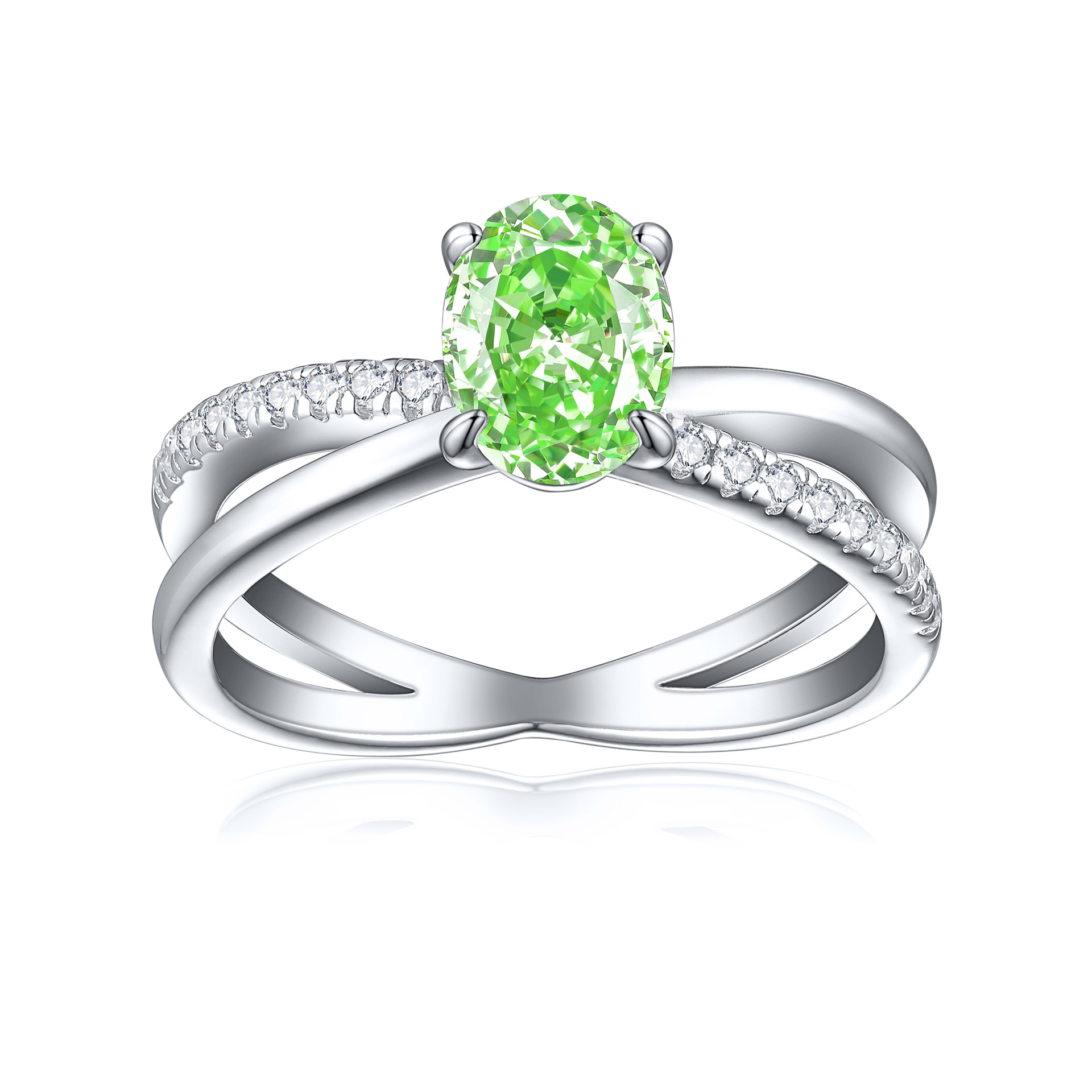 Premium 925 Sterling Silver 1.5ct Flame Ice Flower Cut Oval Ring Women's Luxury Colored Gemstone 6*8 High Carbon Diamond Ring - Image 3