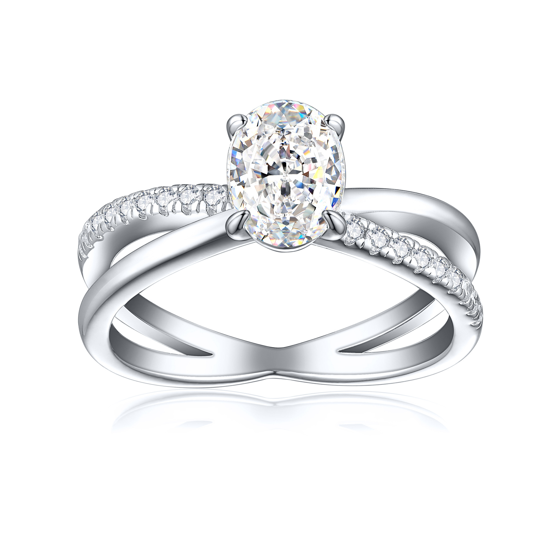 Premium 925 Sterling Silver 1.5ct Flame Ice Flower Cut Oval Ring Women's Luxury Colored Gemstone 6*8 High Carbon Diamond Ring - Image 9