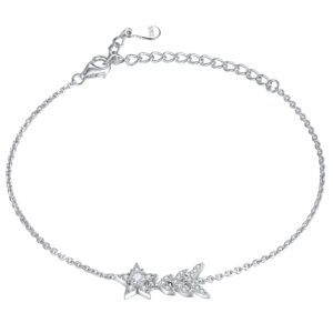 Sterling silver star bracelet personality hand jewelry niche S925 jewelry bracelet