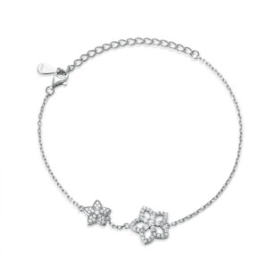 S925 silver star bracelet high-quality girls sterling silver hand jewelry