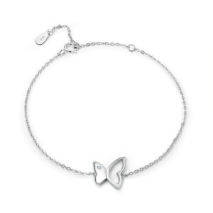 Personalized 925 sterling silver butterfly bracelet