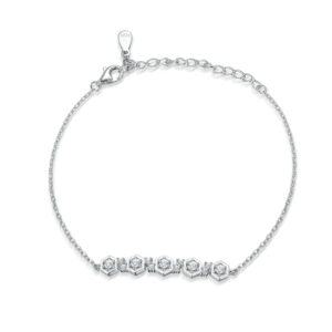 S925 sterling silver inlaid zircon diamond necklace bracelet high-end new hand jewelry ins wholesale