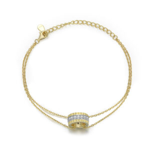 Popular Silver Jewelry 18k Gold Sterling Silver Bracelet Niche Hand Jewelry Wholesale S925 Silver Bracelet