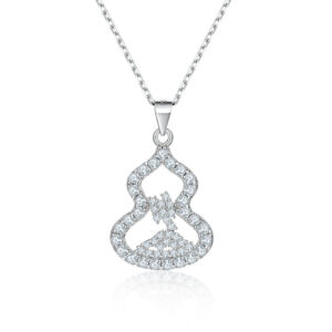 Hot Selling S925 Sterling Silver Personality Pendant Full Diamond Zircon Hoist Necklace New Chinese Wholesale