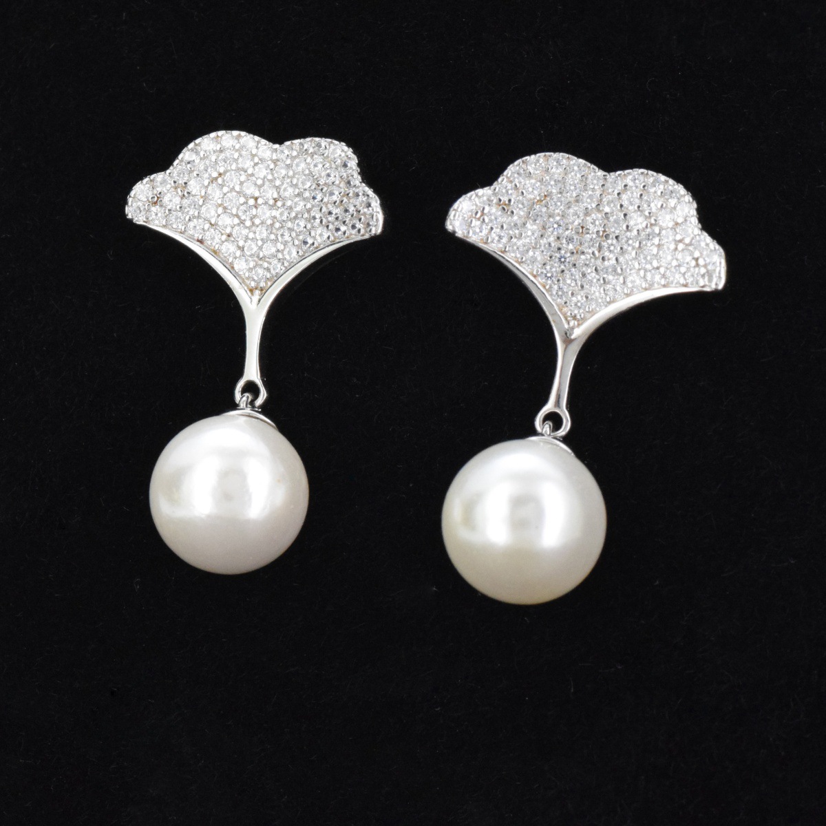 S925 sterling silver simple shell bead earrings women's classic atmosphere luxury earrings - Image 9