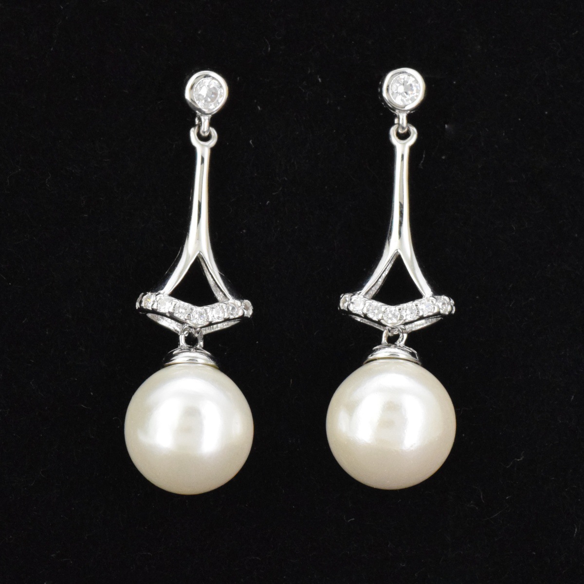 S925 sterling silver tassel bead earrings women's long temperament lady style earrings - Image 12