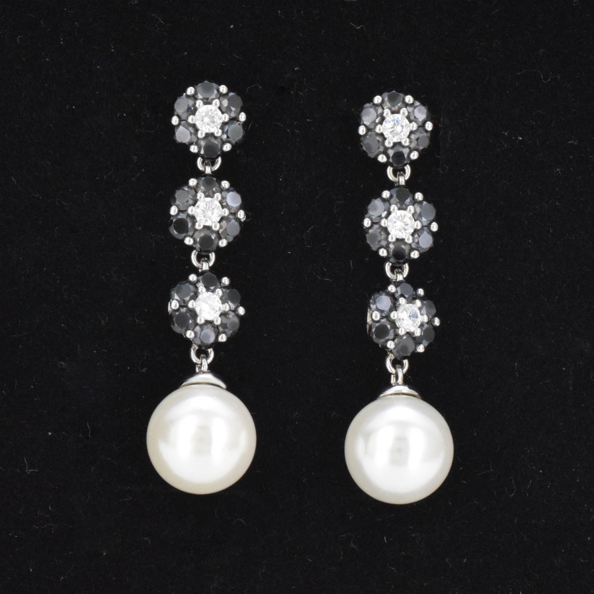 S925 sterling silver tassel bead earrings women's long temperament lady style earrings - Image 10