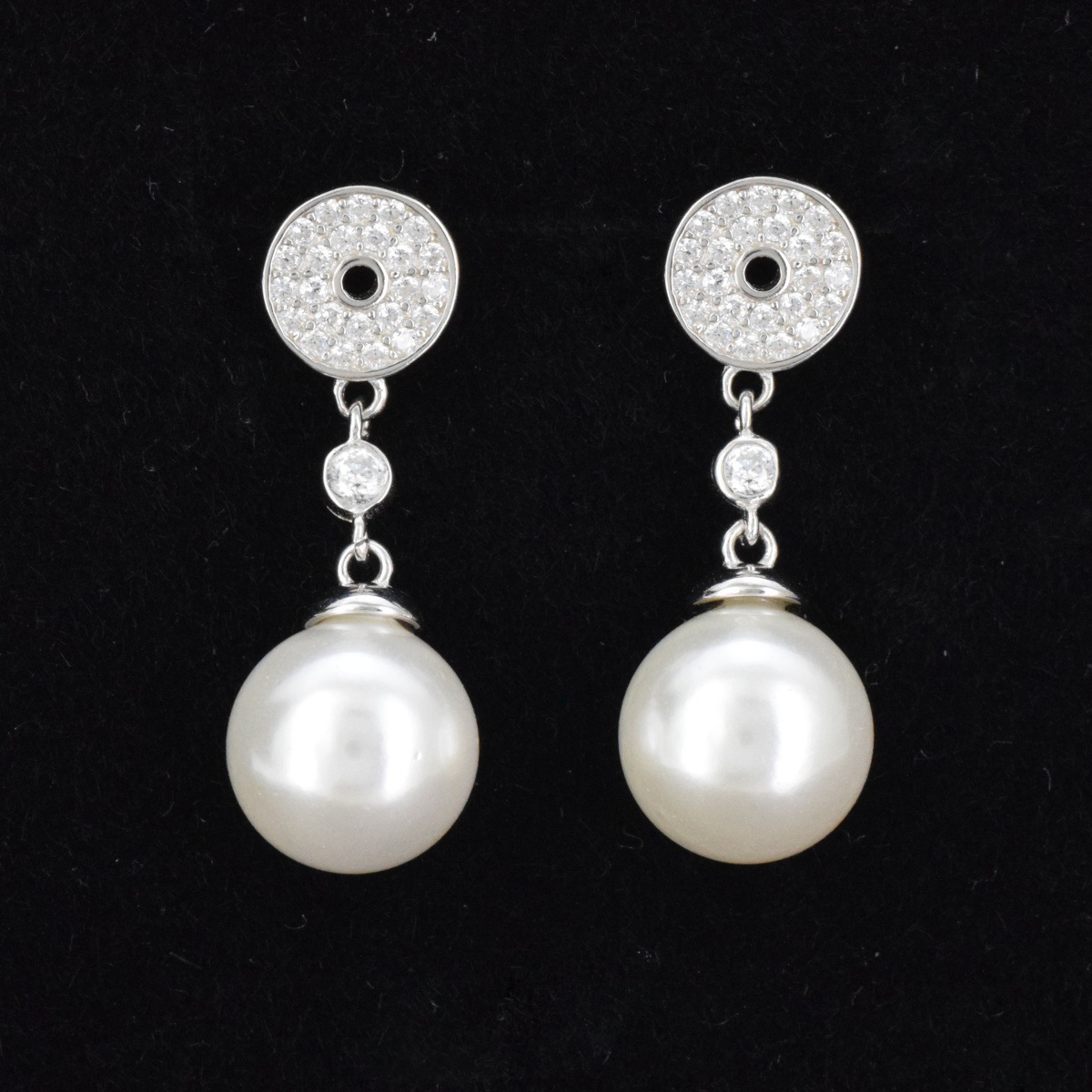 S925 sterling silver simple shell bead earrings women's classic atmosphere luxury earrings - Image 5