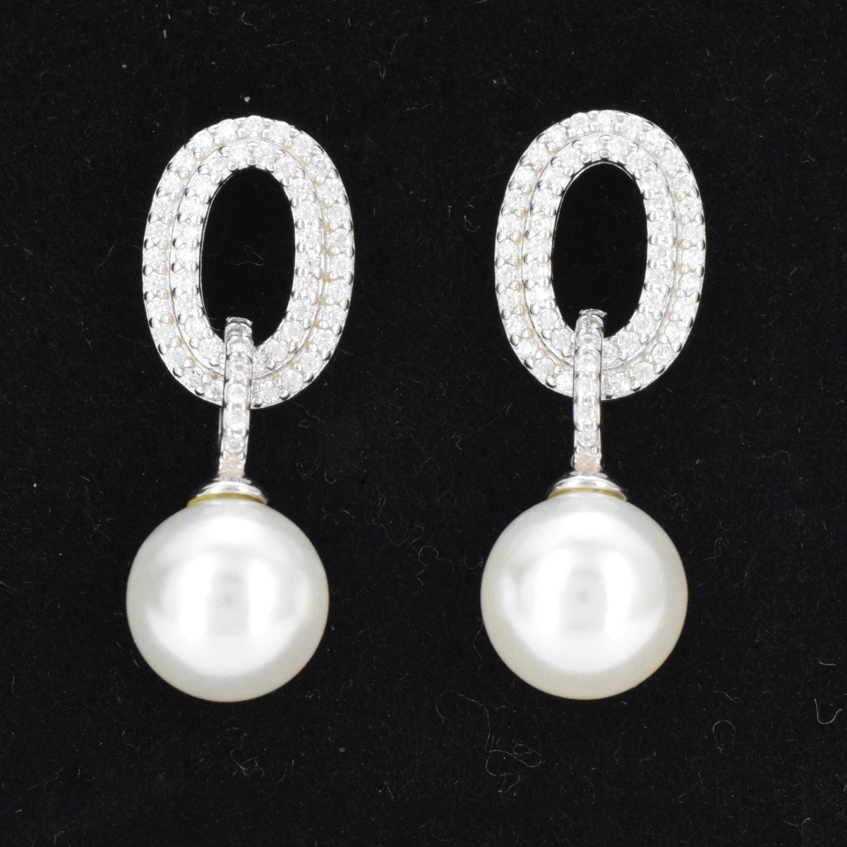 S925 sterling silver tassel bead earrings women's long temperament lady style earrings - Image 2