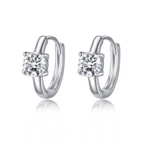 S925 Sterling Silver Earrings Women's Four Paws Shining Zircon Earrings Temperament Earrings Premium Stud Earrings
