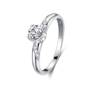 S925 Sterling Silver Zircon Ring Women's Silver Ring
