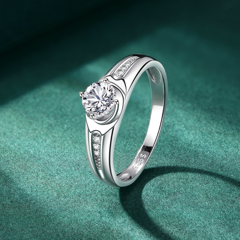 S925 Sterling Silver Zirconia Ring Diamond Ring - Image 2