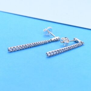 S925 sterling silver long drop tassel earrings women's ins eternal symbol earrings earrings for girlfriend