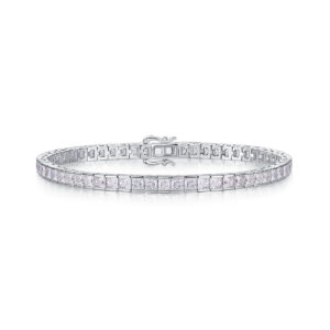 Silver bracelet D VVS1 original moissanite lab diamond 925 tennis bracelets