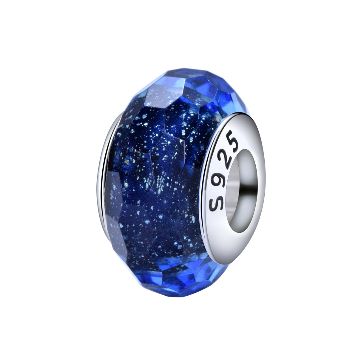 S925 sterling silver bead DIY pendant with glass beads - Image 9