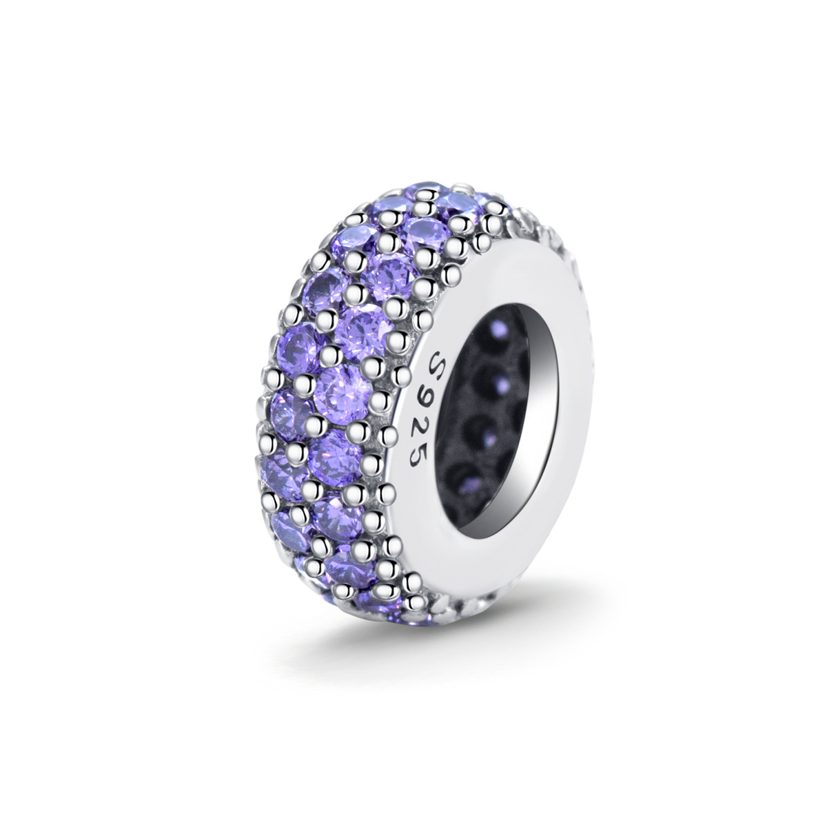 S925 Sterling Silver Beaded DIY Pendant Colored Beads - Image 9