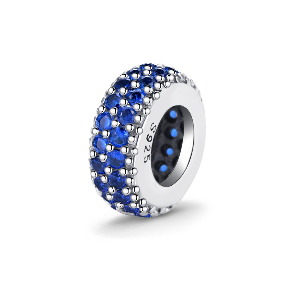 S925 Sterling Silver Beaded DIY Pendant Colored Beads - Image 7