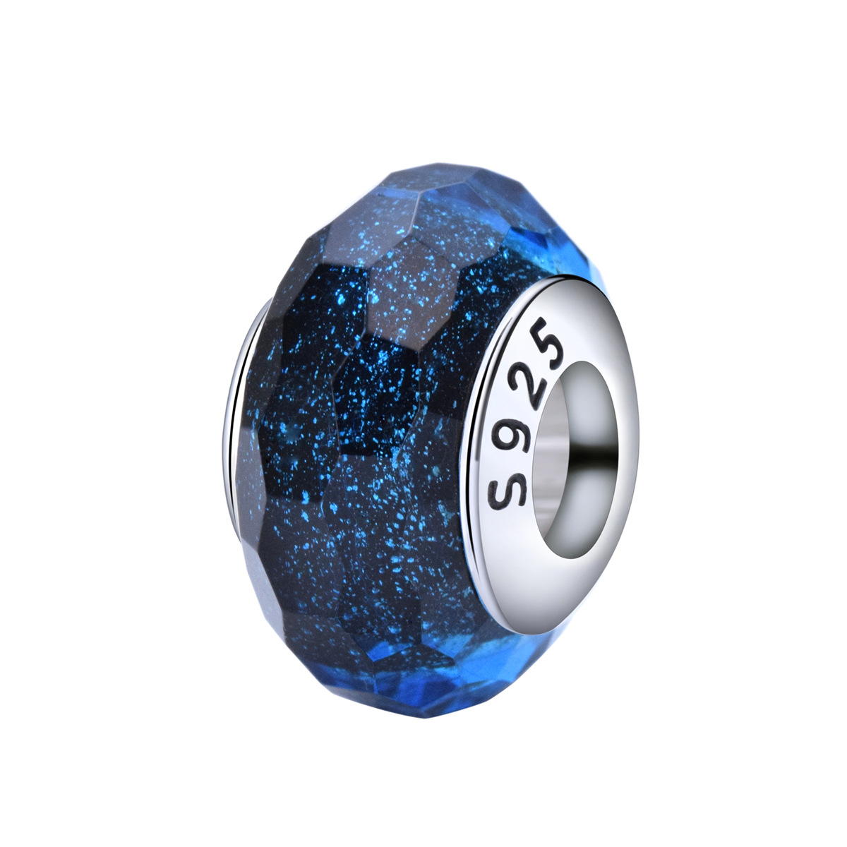 S925 sterling silver bead DIY pendant with glass beads - Image 6