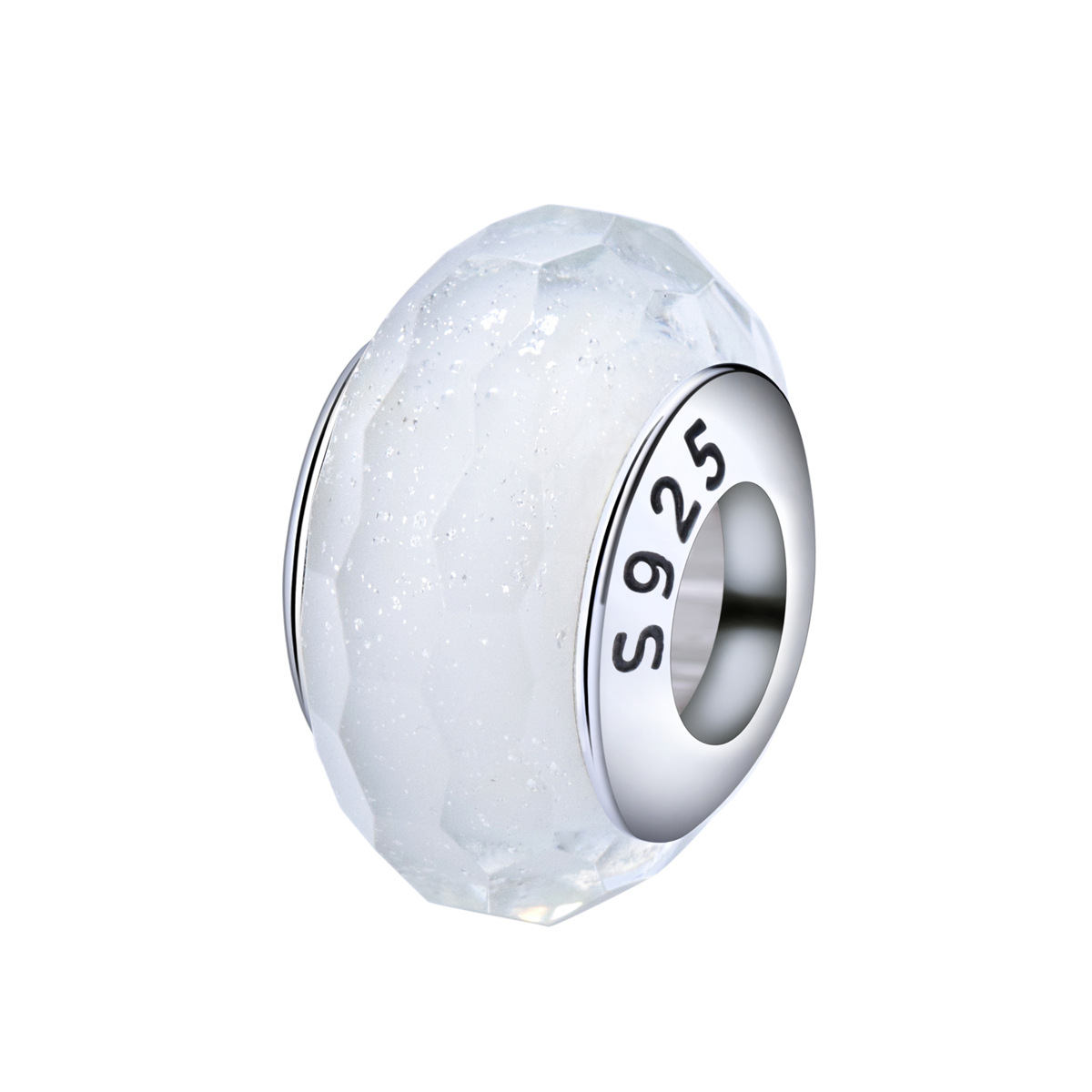 S925 sterling silver bead DIY pendant with glass beads - Image 5