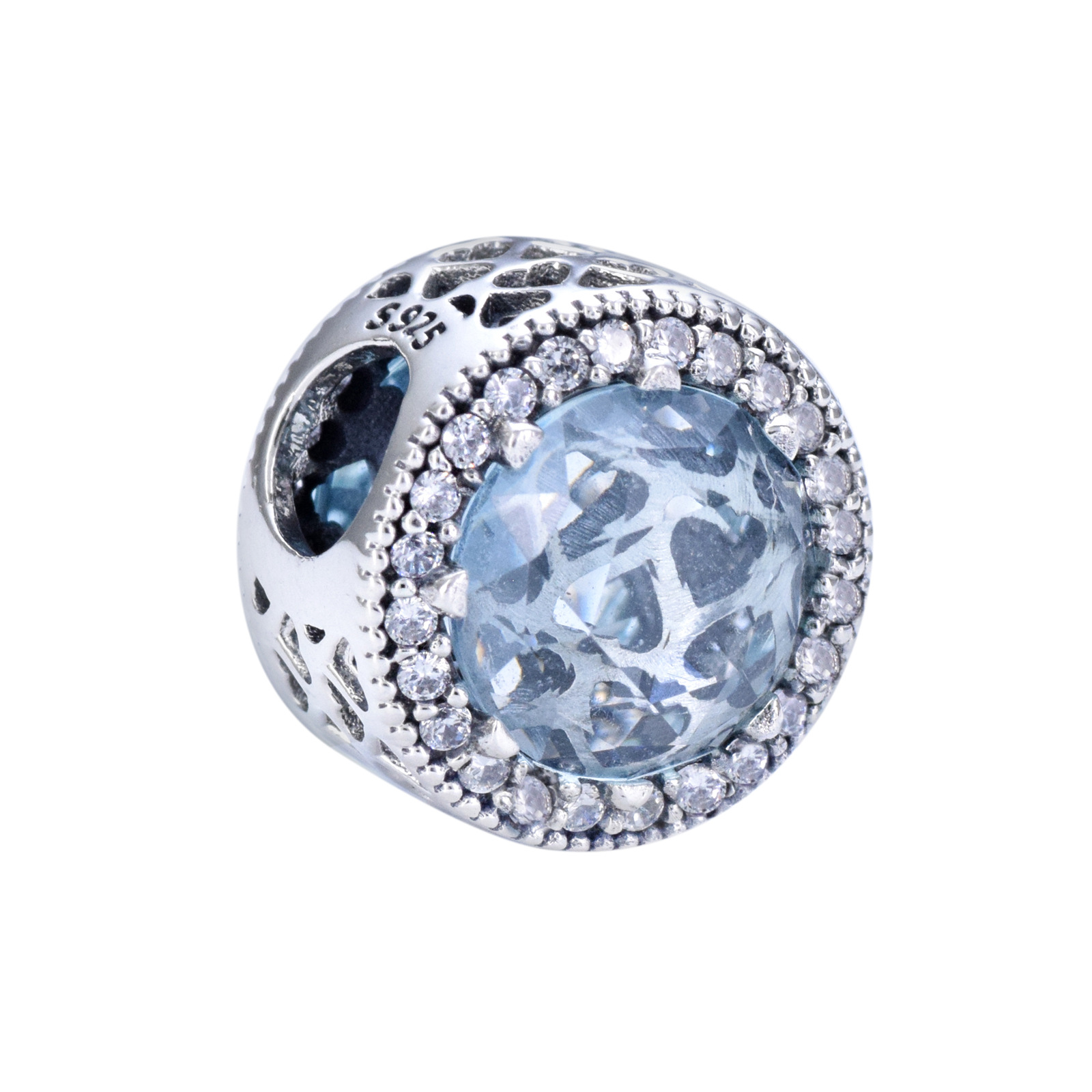 S925 sterling silver beaded DIY pendant set with round zircon - Image 15